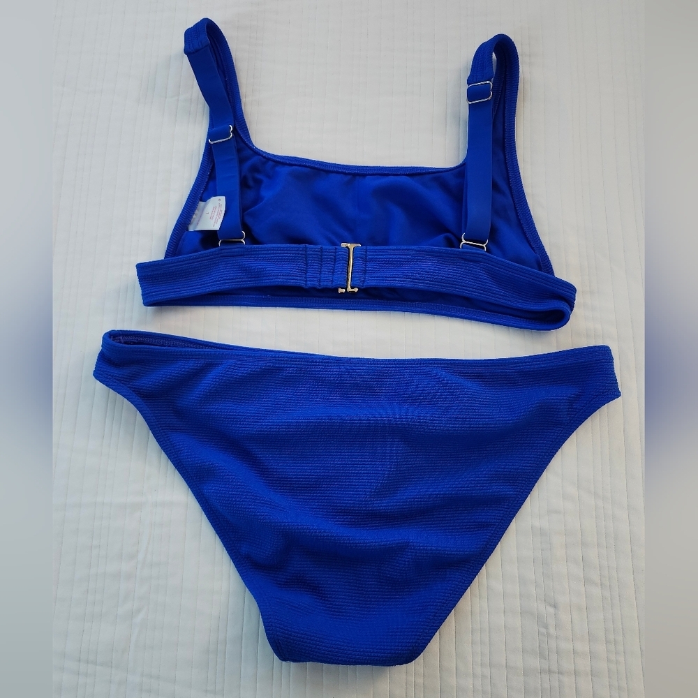Xhilaration Vibrant Blue Kids Bikini Set - Picture 2 of 3